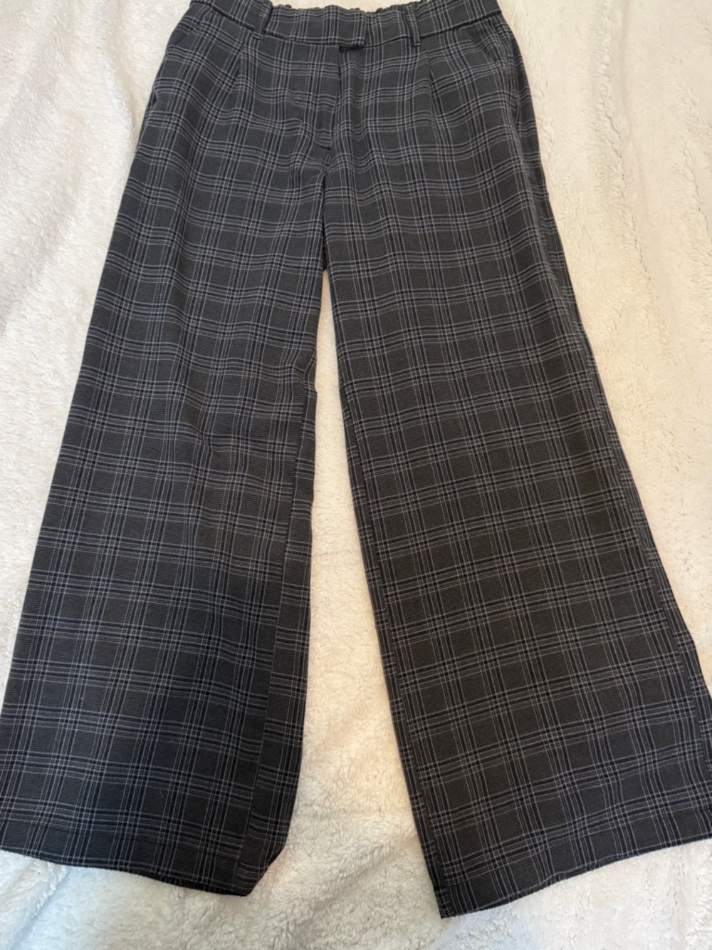 American Eagle Wide Leg Plaid Pants